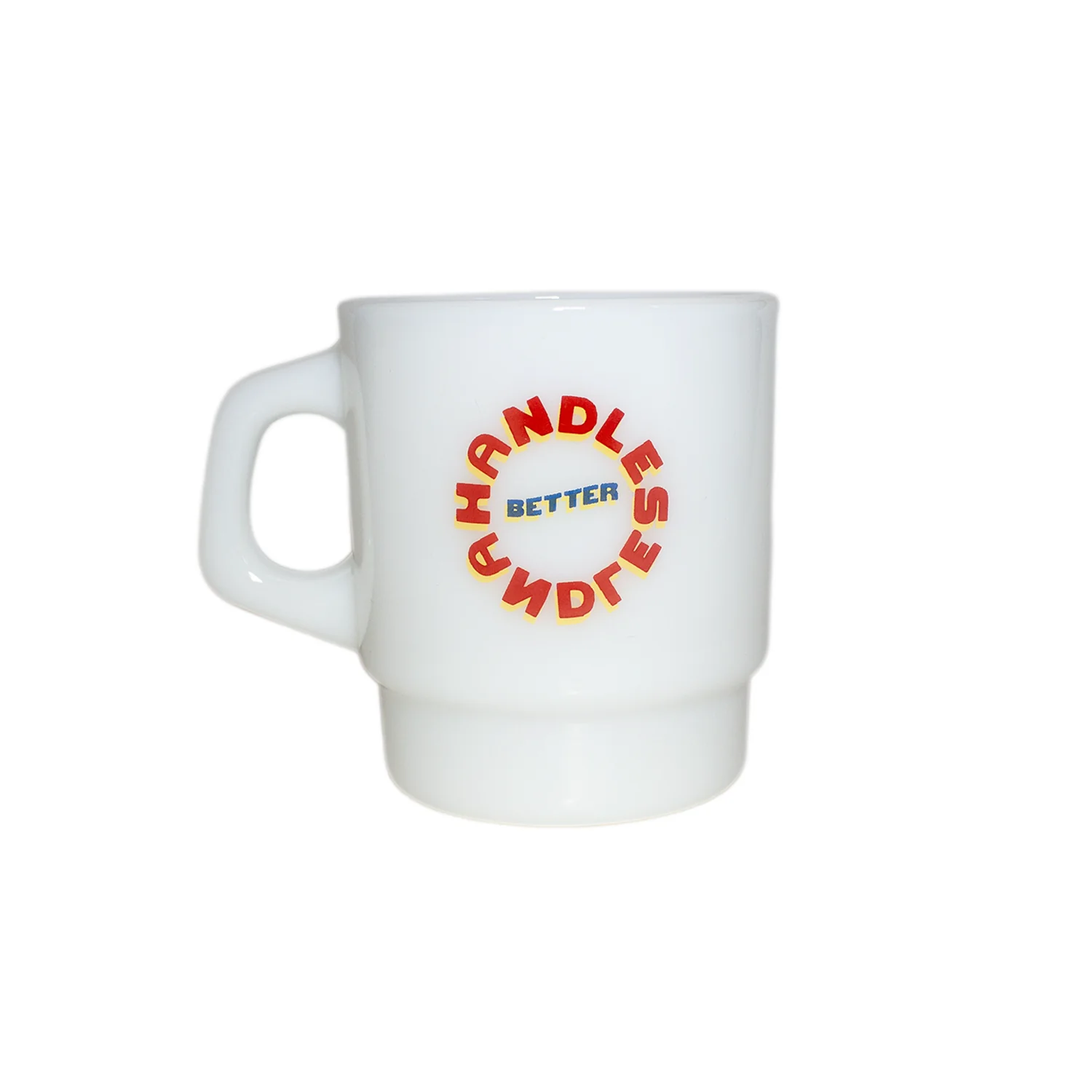 Better™Gift Shop / Handles Coffee "Milk Glass" Coffee Cup - Image 2
