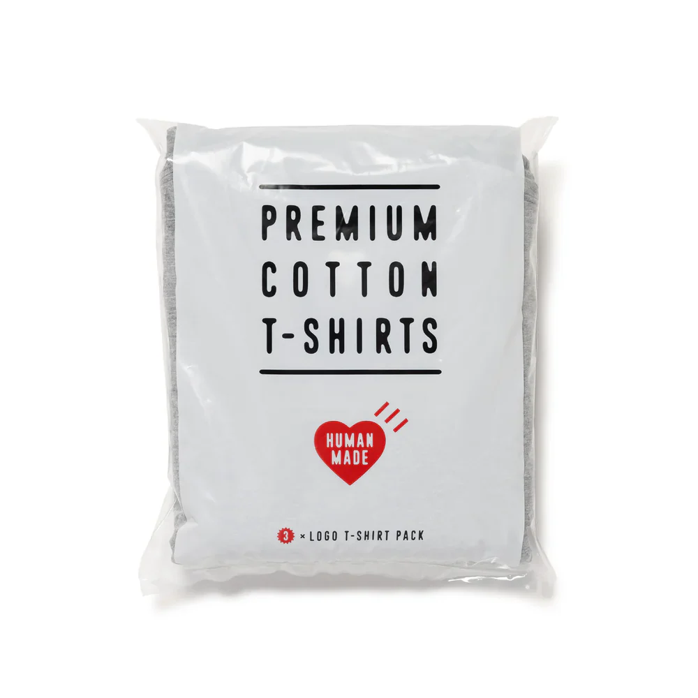 Human Made - "3-Pack" Gray T-Shirt Set
