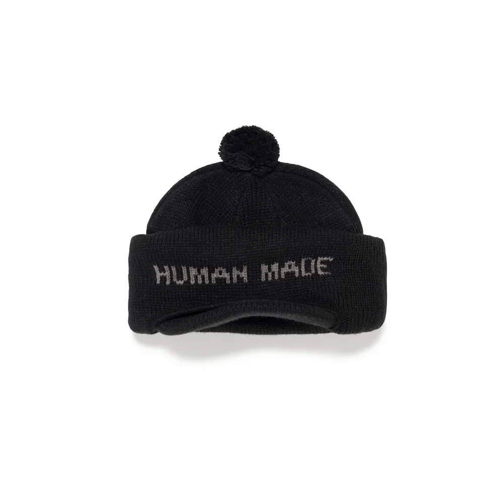 Human Made - "Balaclava" Knit Cap Black - Image 4