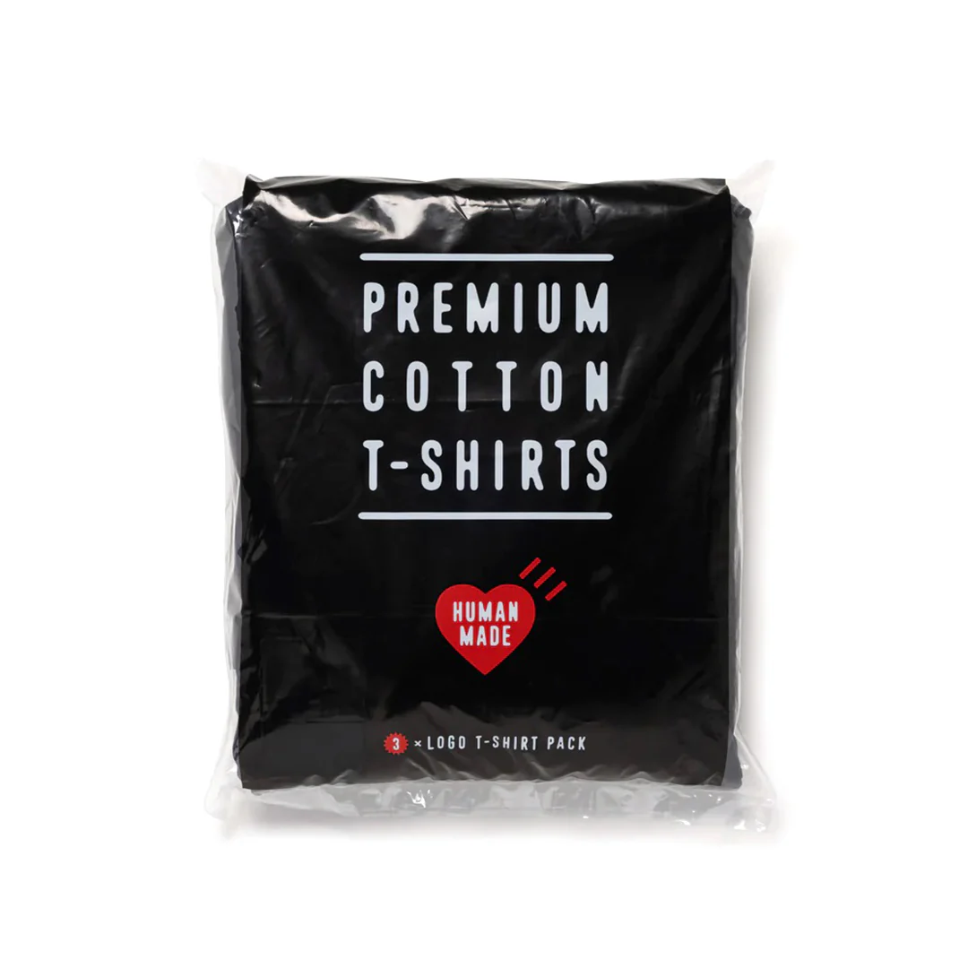 Human Made - "3-Pack" Black T-Shirt Set