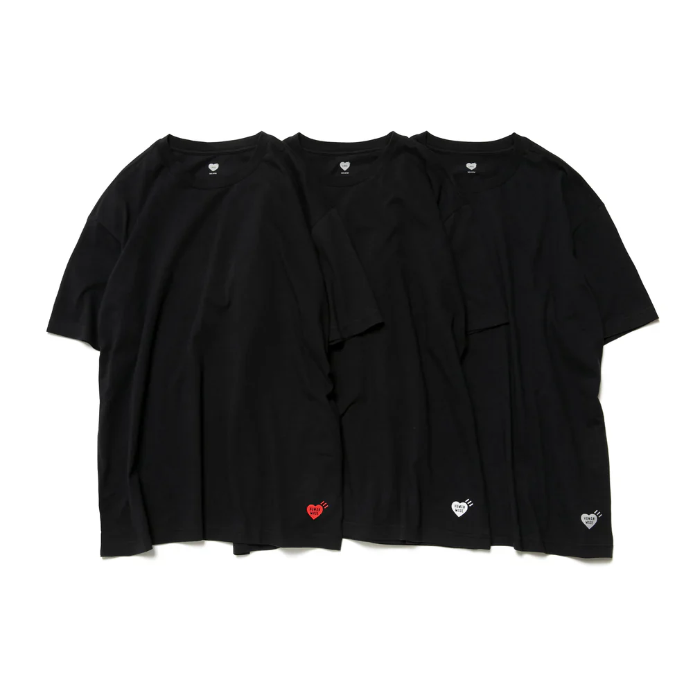 Human Made - "3-Pack" Black T-Shirt Set - Image 2