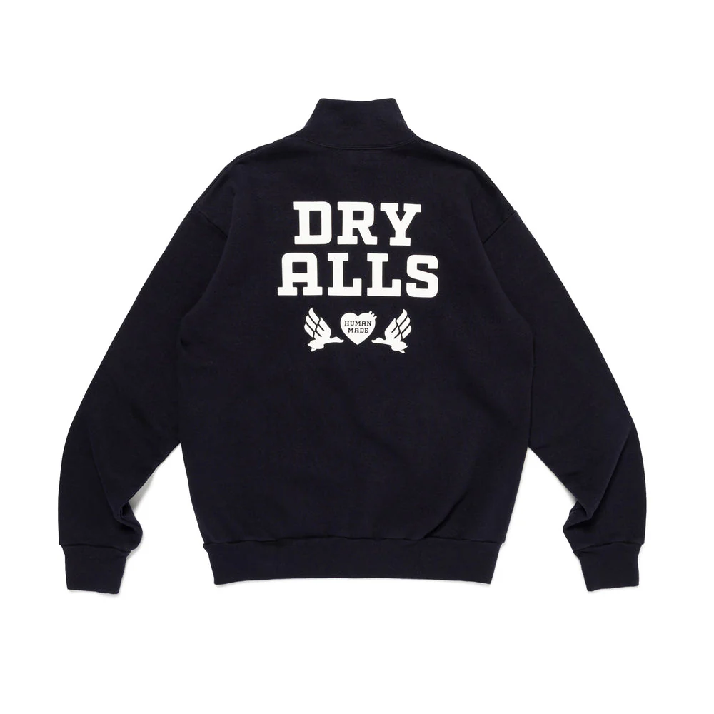 Human Made - Navy Half-Zip Sweatshirt - Image 2