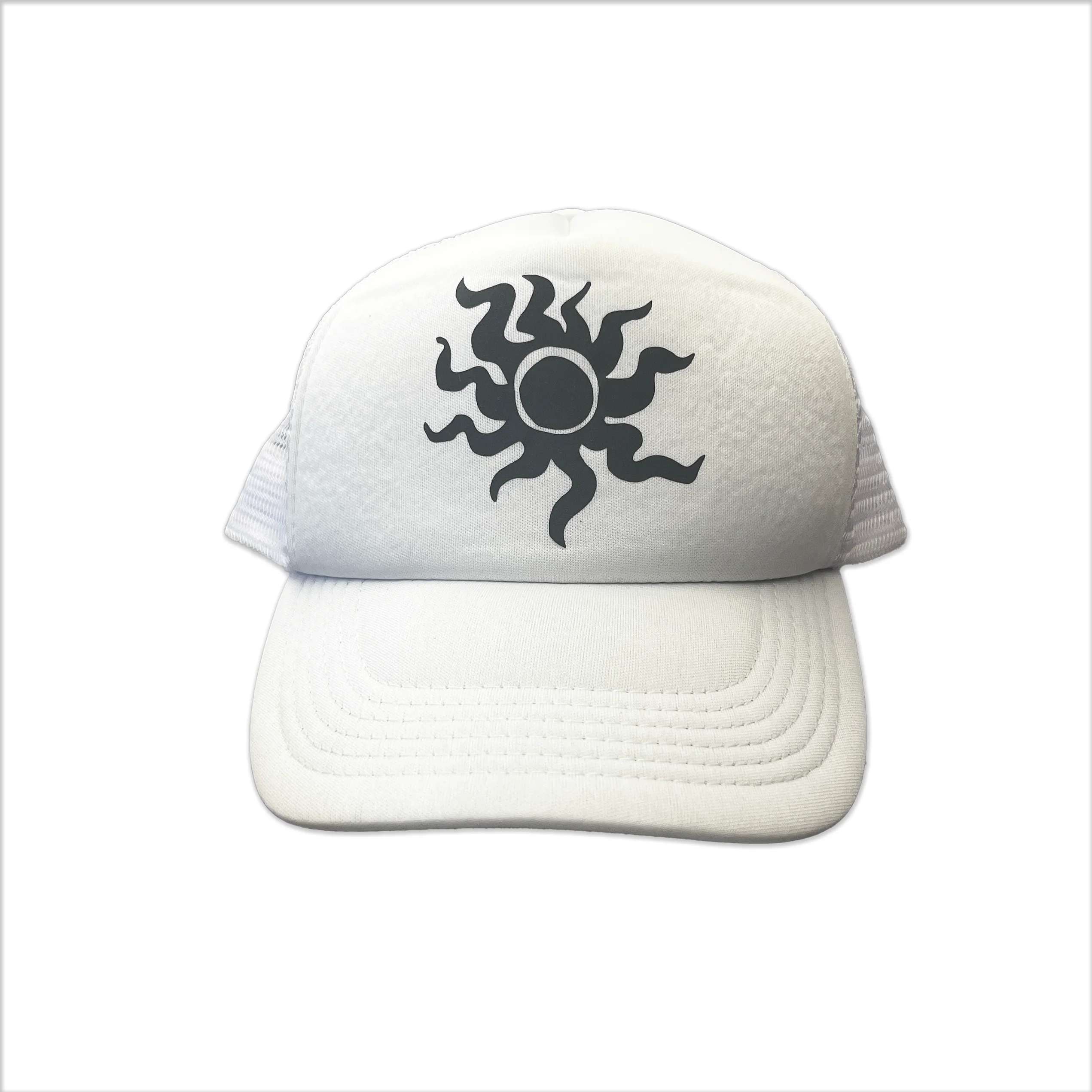 Rise "Reflective Logo" White Mesh Hat